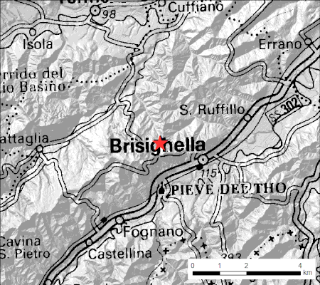 Mappa dell'ingresso della grotta