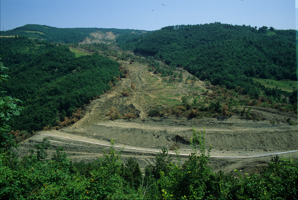 Frana di Cà di sotto (Val di Sambro) - Foto Archivio Servizio Geologico