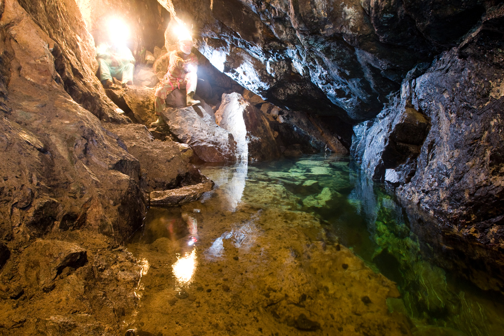 Laghetto terminale della Grotta Tassoni - foto Coltellacci
