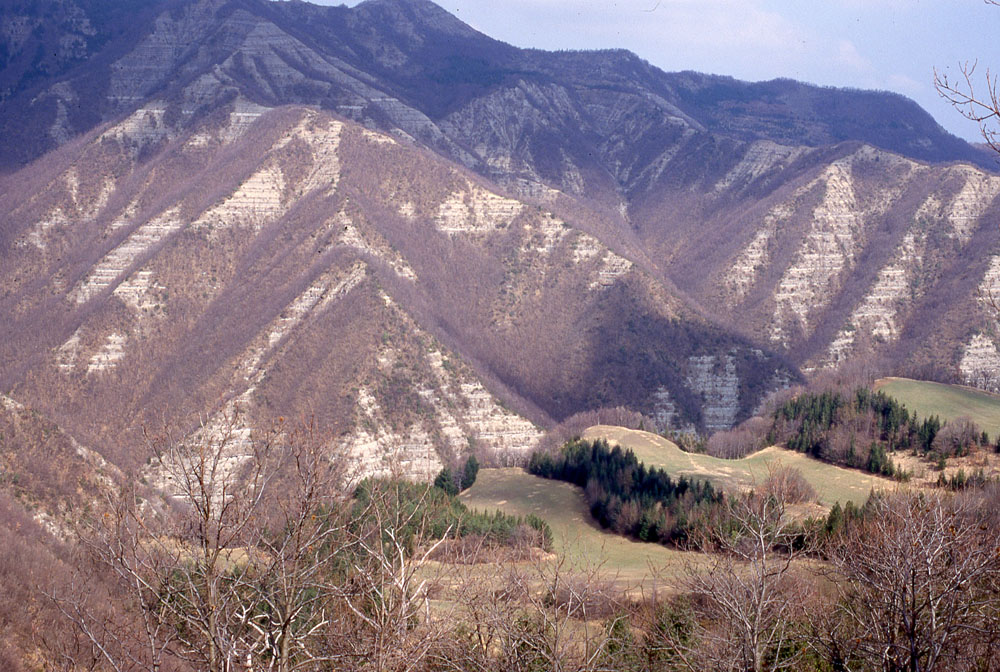 Poggio Montironi - panoramica con in evidenza la Colombina - Foto Archivio Servizio Geologico