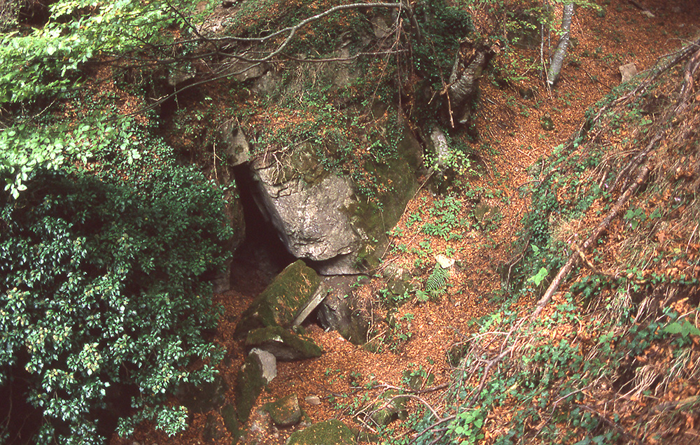 Ingresso della Buca delle Fate, Passo del Muraglione - Foto Archivio Servizio Geologico
